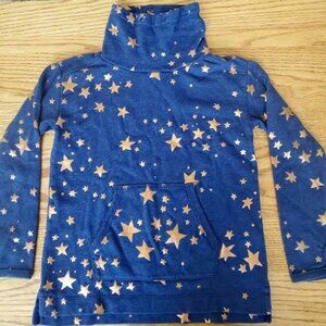 Crewcuts Funnel Neck Star Sweatshirt - Size 10